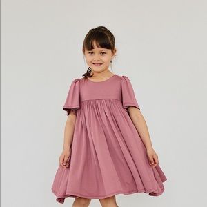 Remie Girl Danie Dress in Mauve